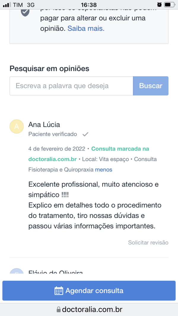 FISIOTERAPIA E QUIROPRAXIA, Fisioterapia em São Paulo - Rede